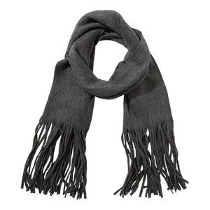 Lucky Brand acrylic-blend scarf, grey.